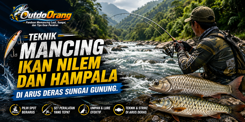 Teknik Mancing Ikan Nilem dan Hampala di Arus Deras Sungai Gunung