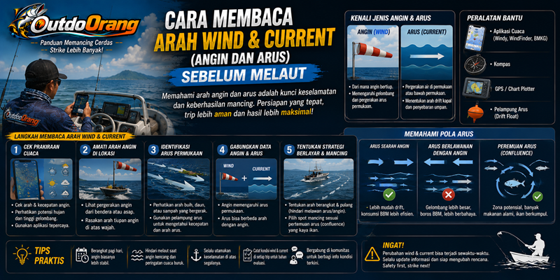 Cara Membaca Arah Wind & Current (Angin dan Arus) Sebelum Melaut