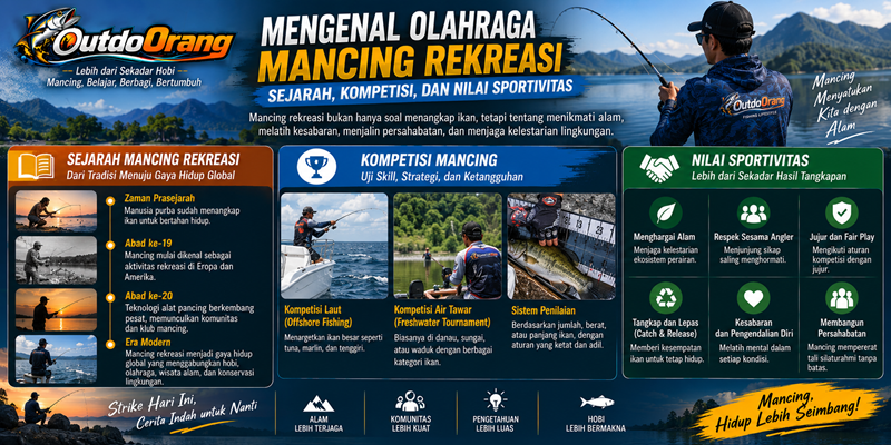 Mengenal Olahraga Mancing Rekreasi Sejarah, Kompetisi dan Nilai Sportivitas