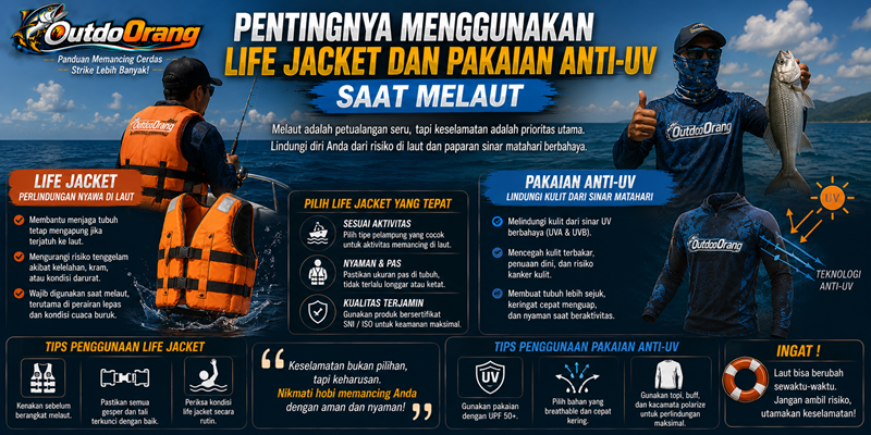 Pentingnya Menggunakan Life Jacket dan Pakaian Anti-UV Saat Melaut
